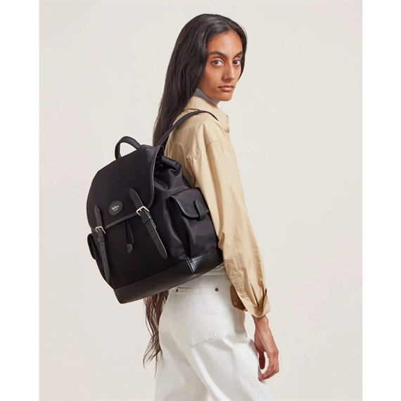 Mulberry Heritage Nylon Backpack Black Nylon